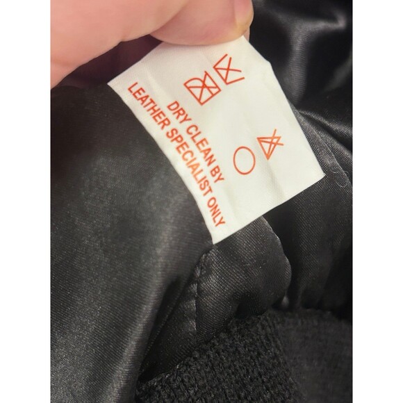 CHRLDR 'Object of Desire' metallic gold sleeve varsity jacket wool coat Medium - Picture 6 of 6